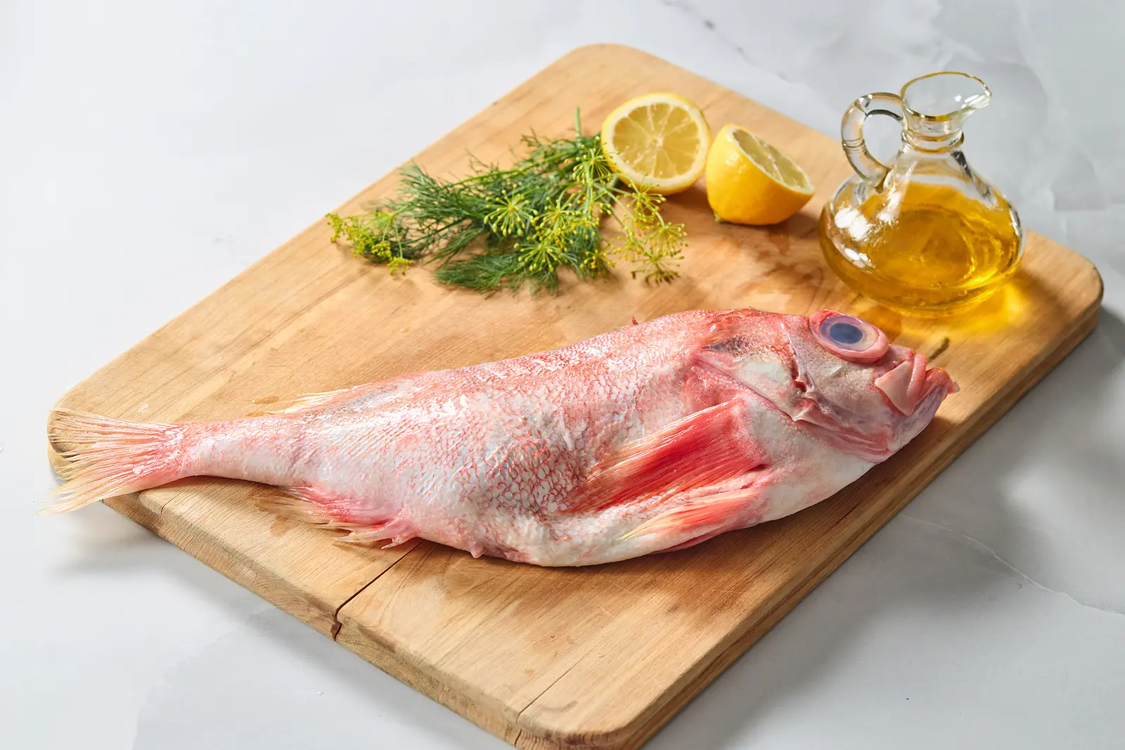 Whole red fish used for Ocean Perch