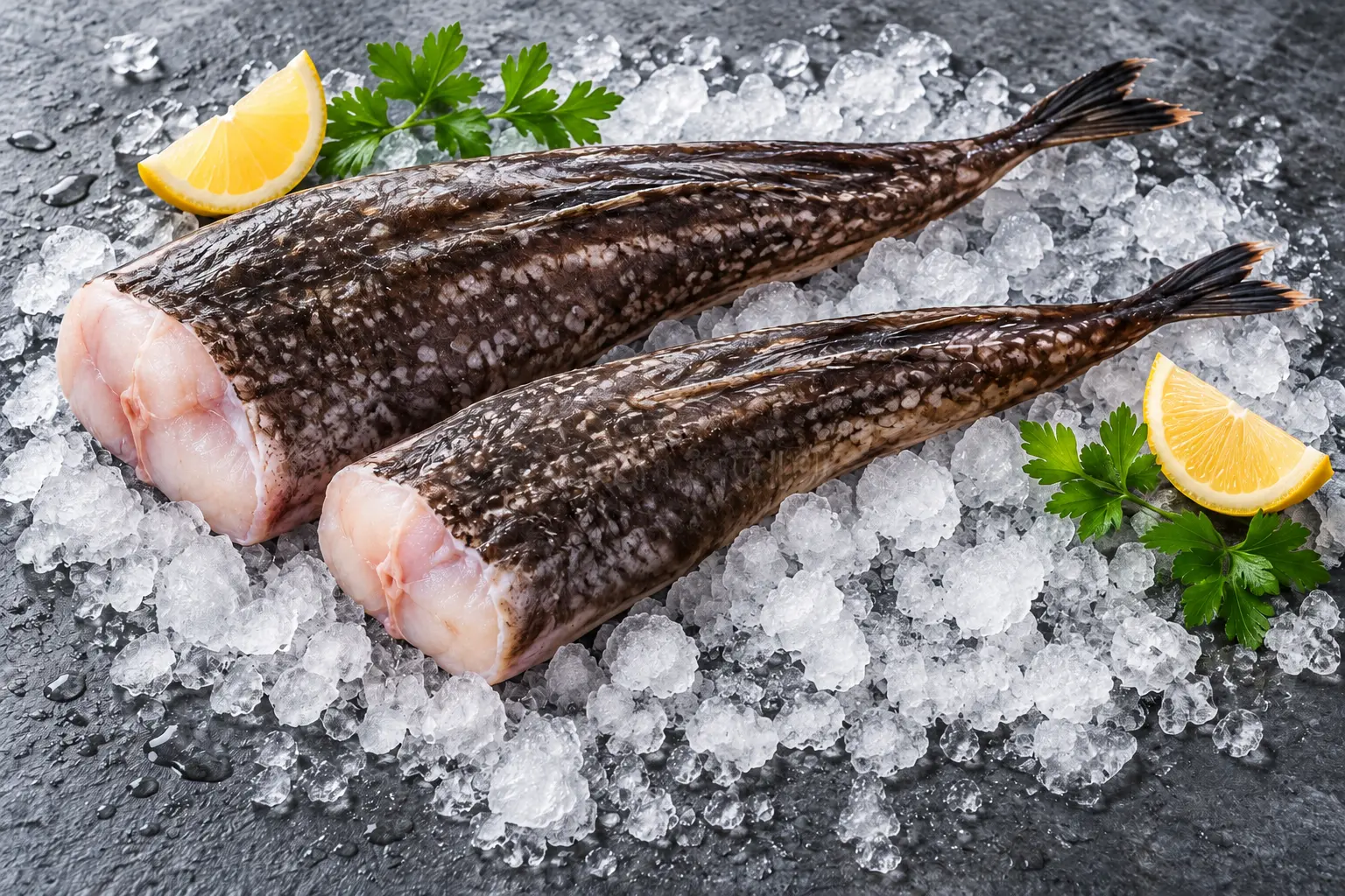 Whole monkfish tails